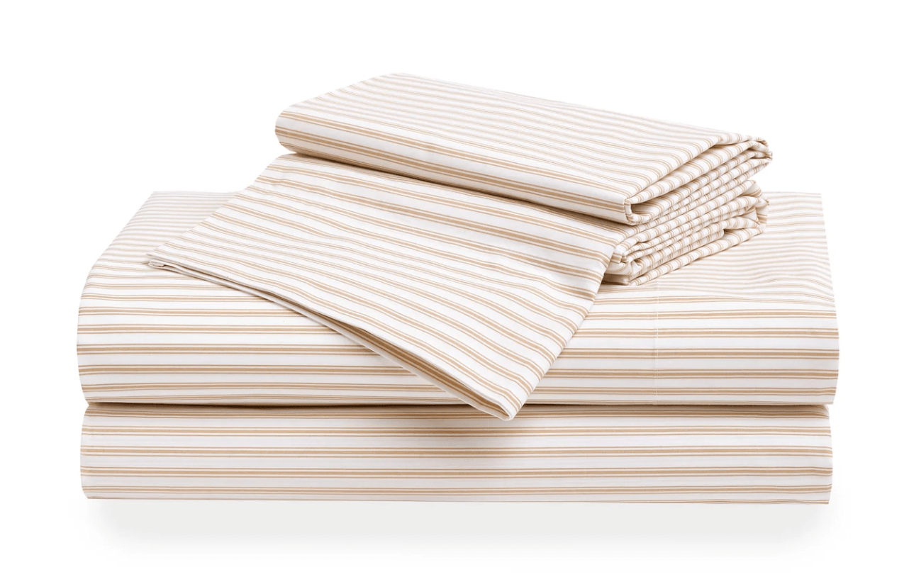 TICKING STRIPE PERCALE SHEET SET - Shannan Bower Home