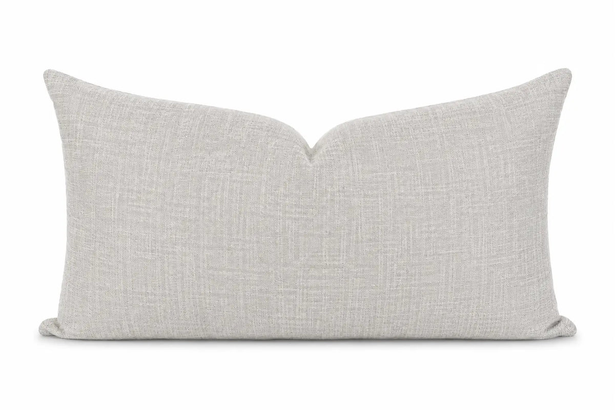 Gray pillow on a white background