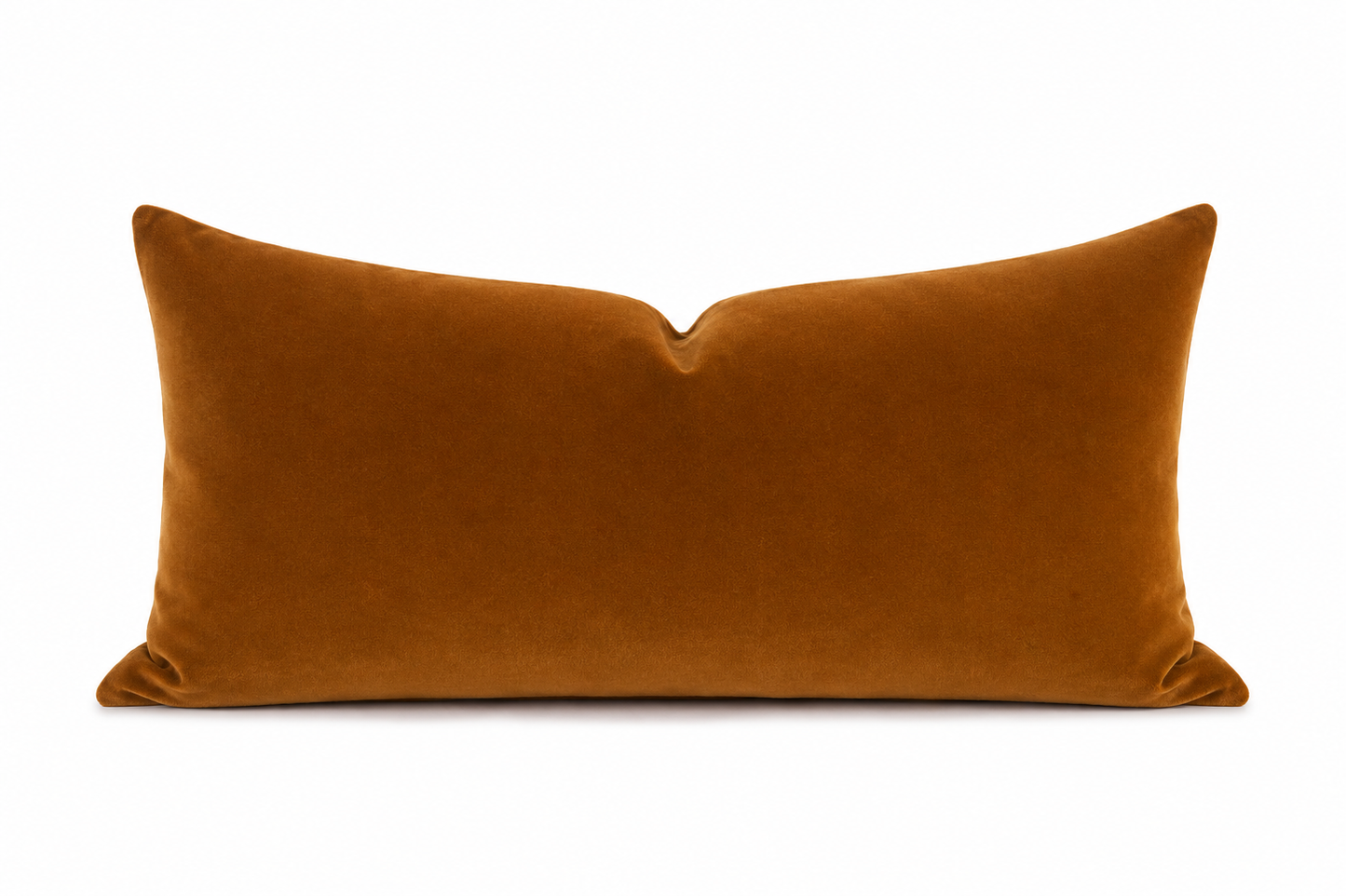 Rust pillow on a white background