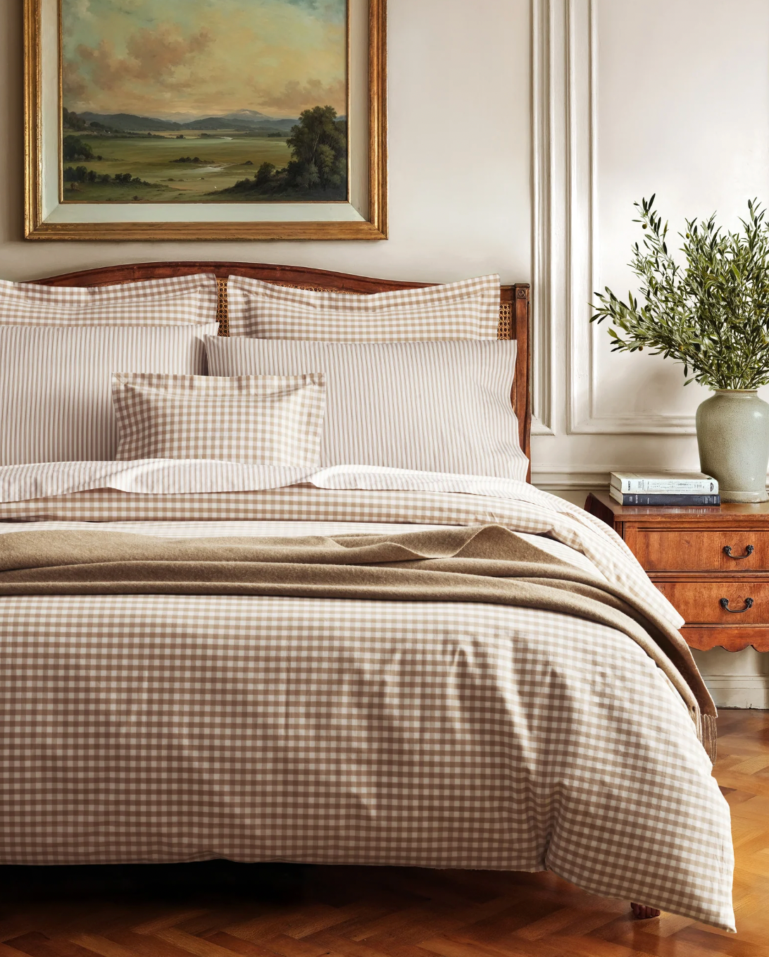 GINGHAM PERCALE SHEET SET