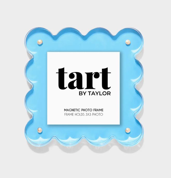 NEON BLUE MINI ACRYLIC PICTURE FRAME