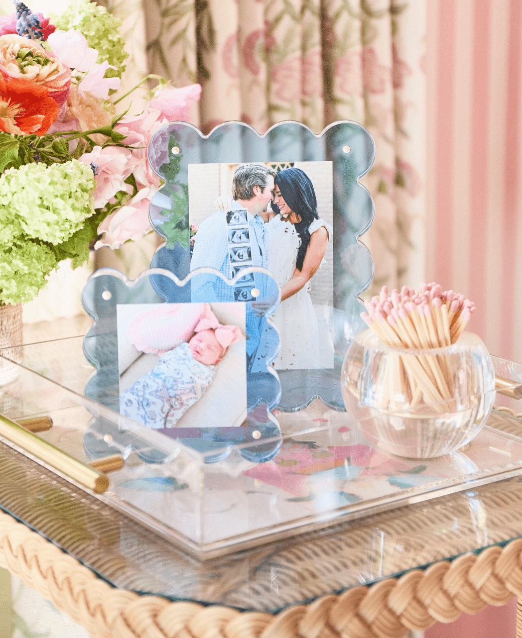 NEON BLUE MINI ACRYLIC PICTURE FRAME - Shannan Bower Home