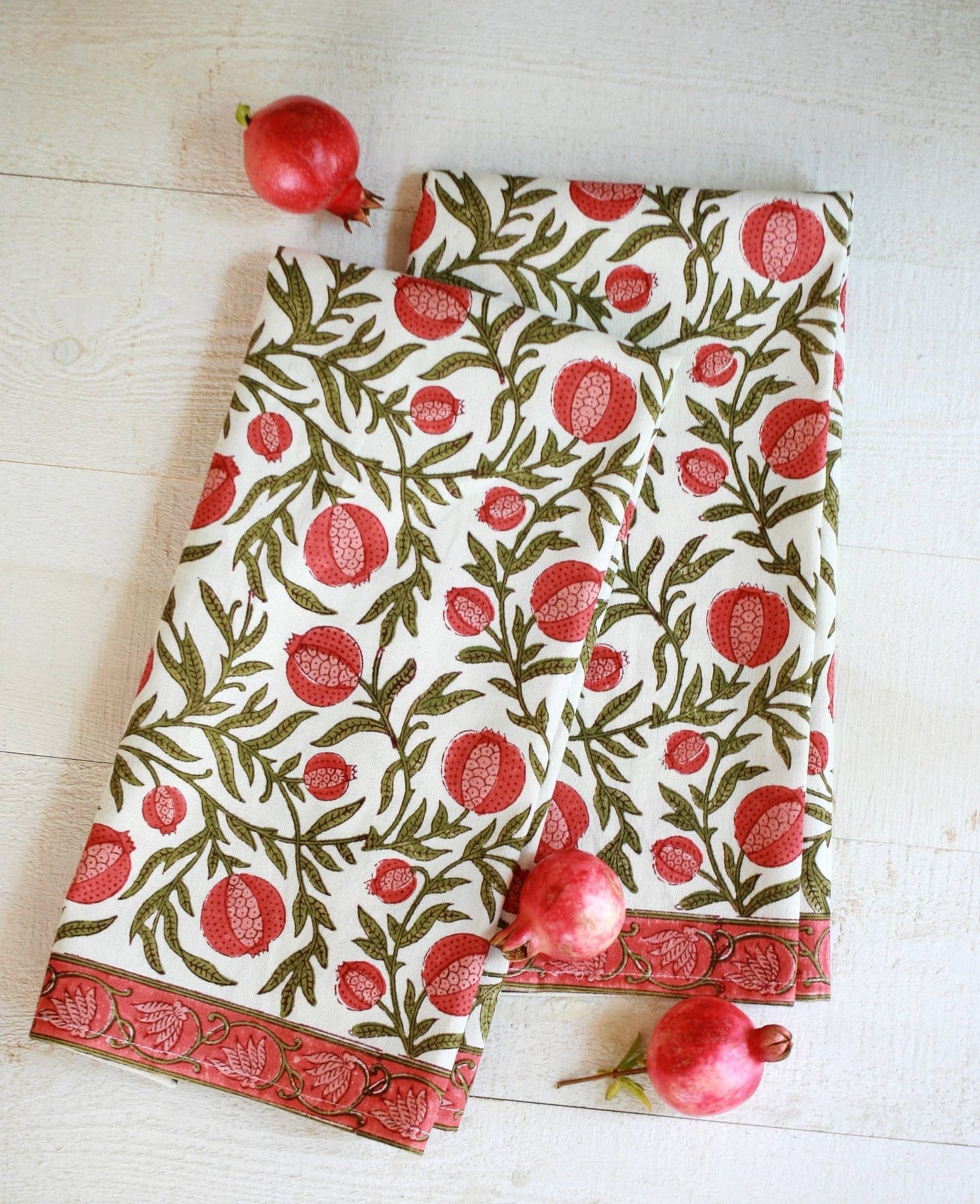 POMEGRANATE KITCHEN TOWEL ( S/2 ) - Shannan Bower Home