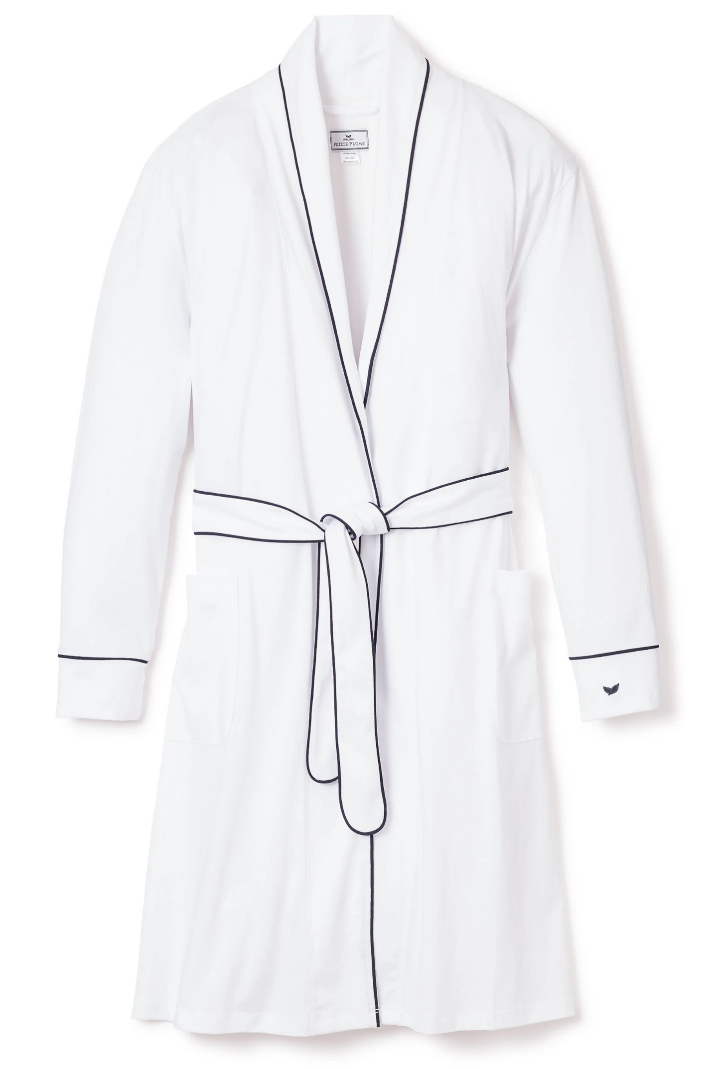 White with Navy