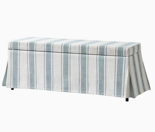 Striped Storage Bench