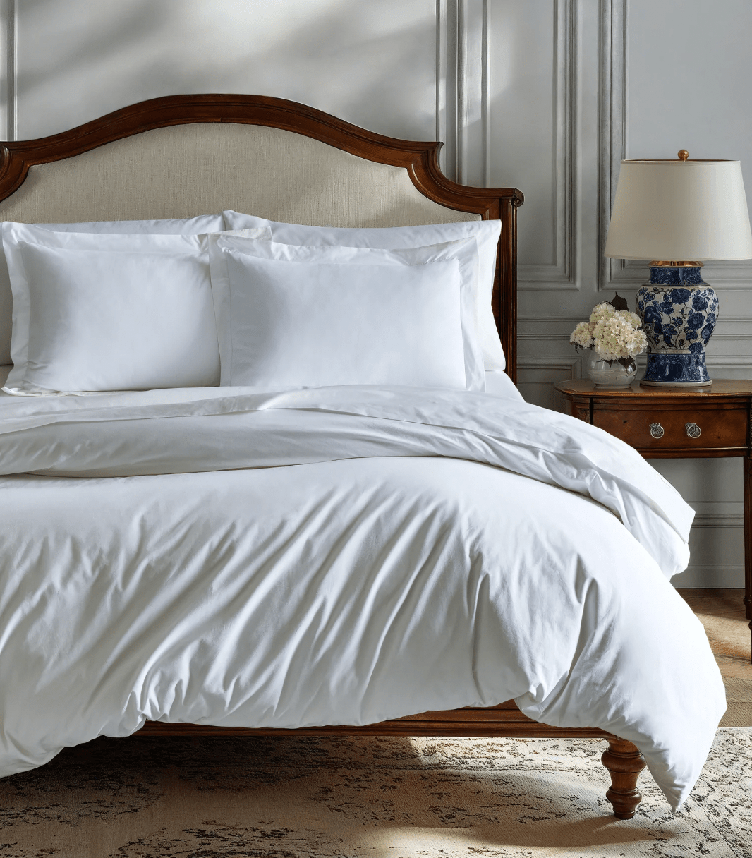LUXE WHITE SATEEN SHEET SET - Shannan Bower Home