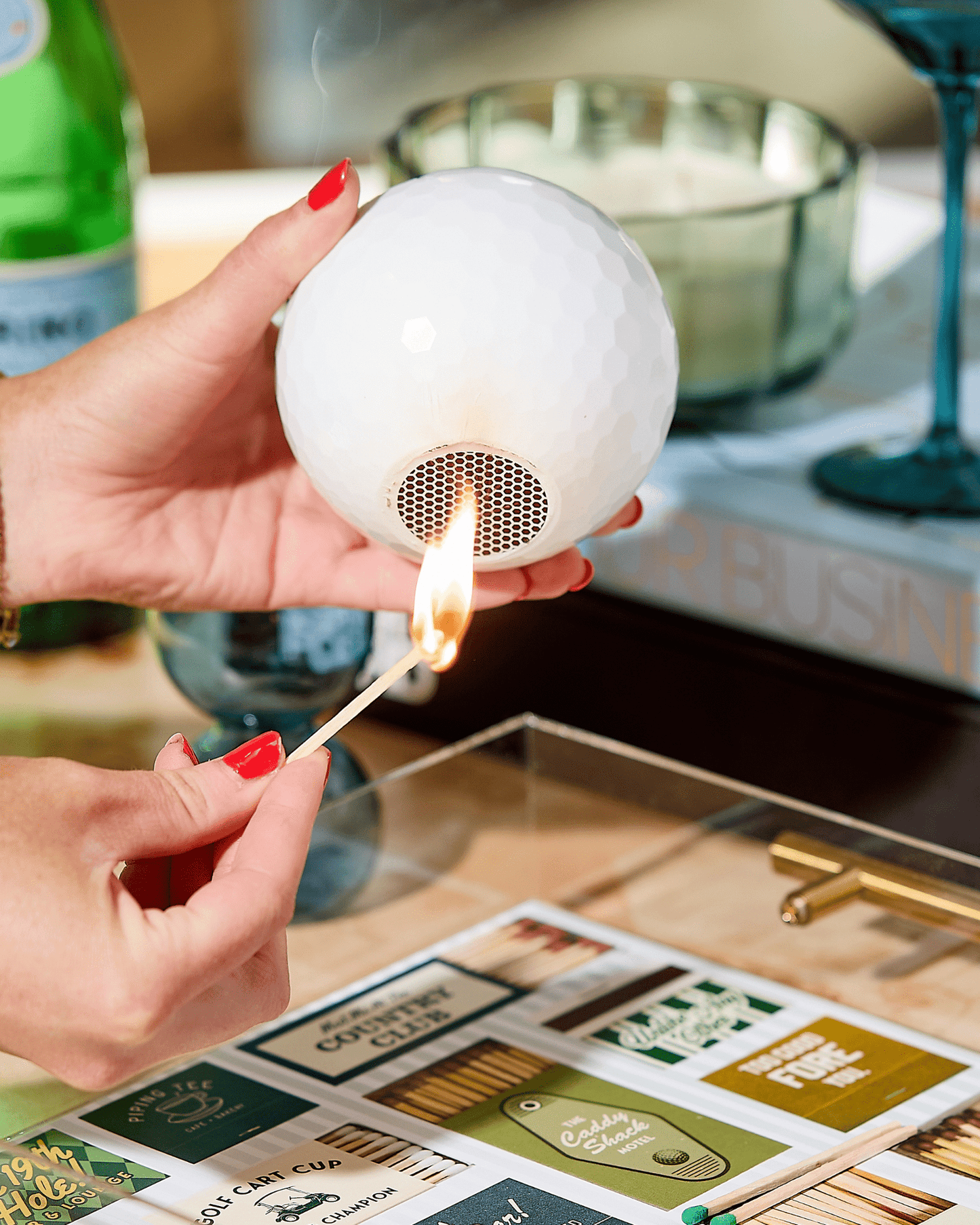 GOLF MATCH STRIKER | White - Shannan Bower Home