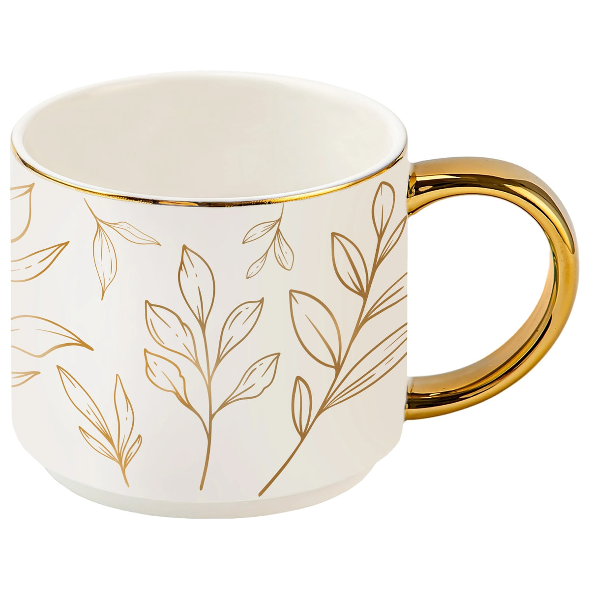 Gold Leaves Coffee Mug