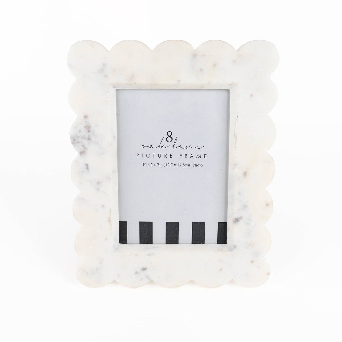 MARBLE SCALLOPED PICTURE FRAME