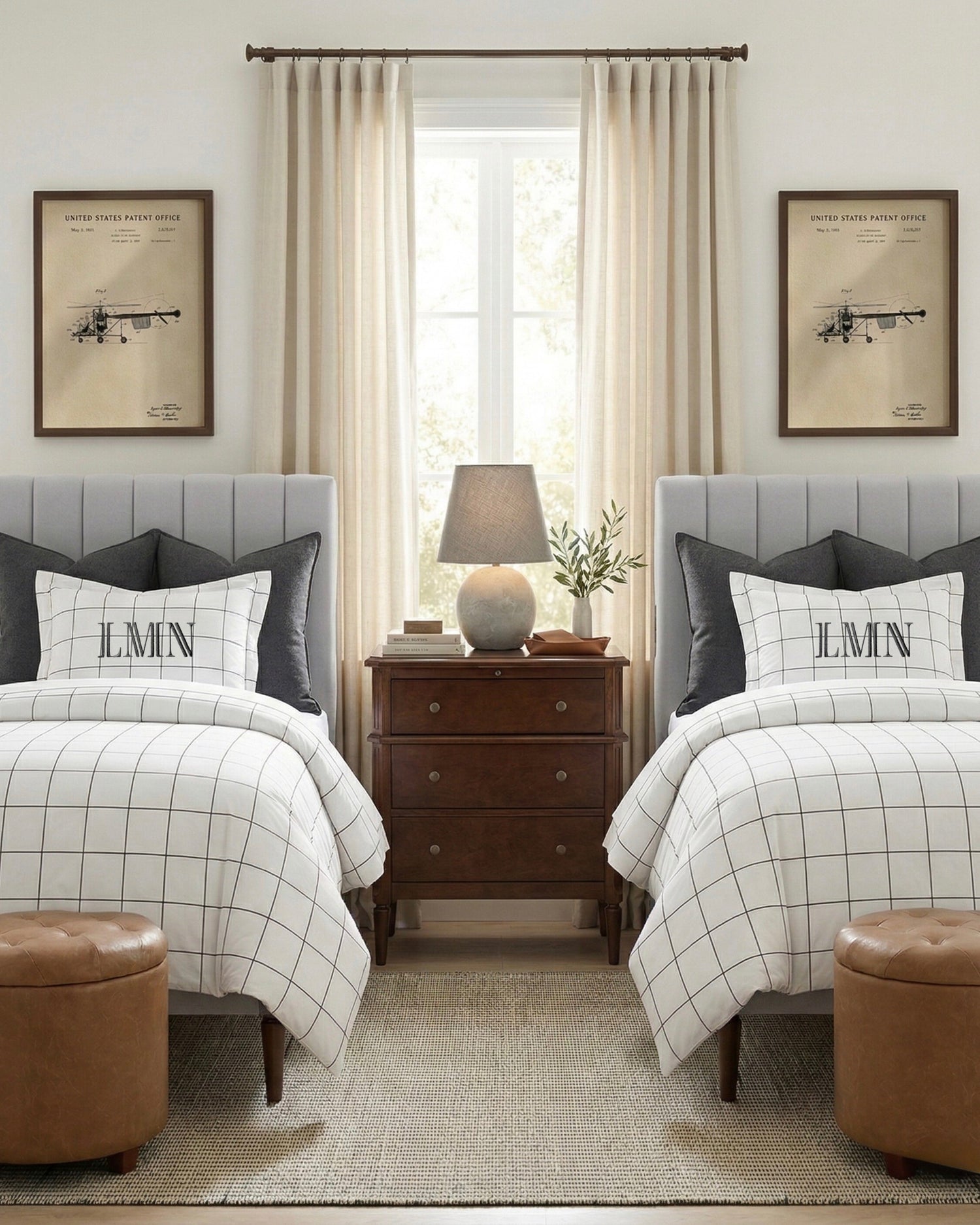 The Luke classic dorm room collection monogrammed bedding and timeless collegiate accessories