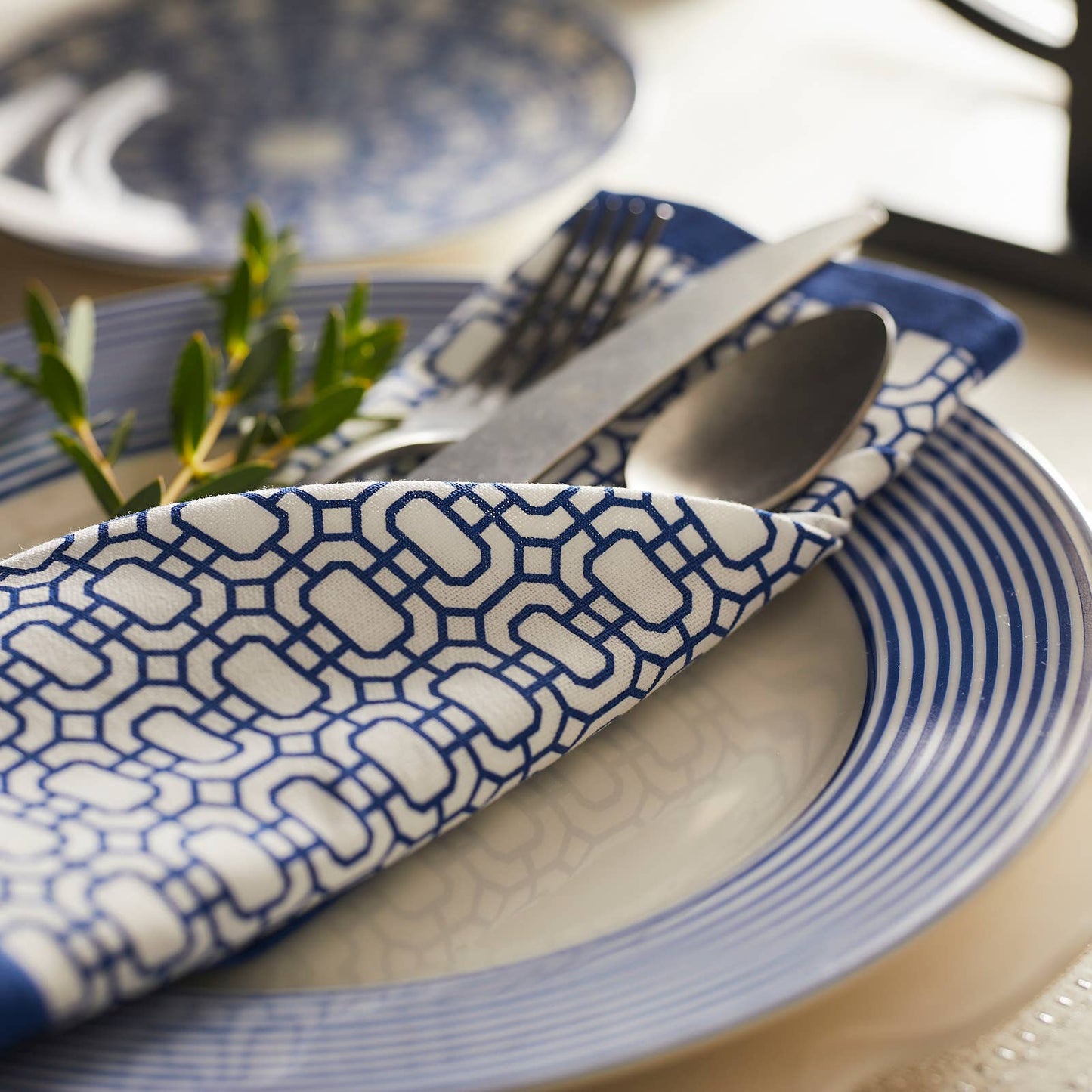 NEWPORT DINNER NAPKIN BLUE ( Set of 4 )