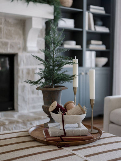 HANDCRAFTED ANTIQUE BRASS CANDLESTICK - (S/3) - Shannan Bower Home