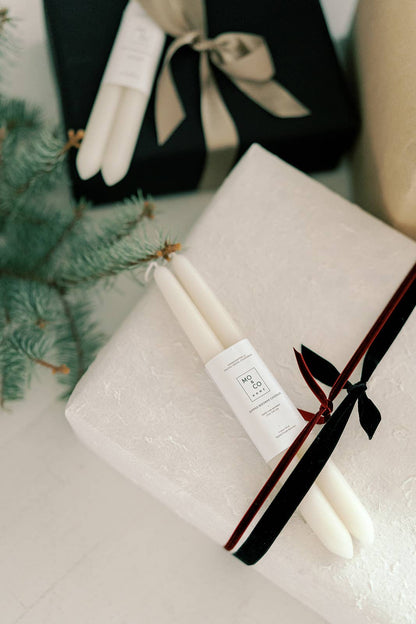 DIPPED BEESWAX TAPER CANDLE 10" - Shannan Bower Home