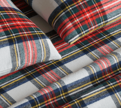 FLANNEL SHEET SETS - TARTAN - Shannan Bower Home