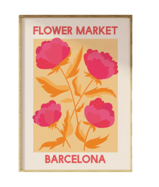 Barcelona Flower Market Wall Art