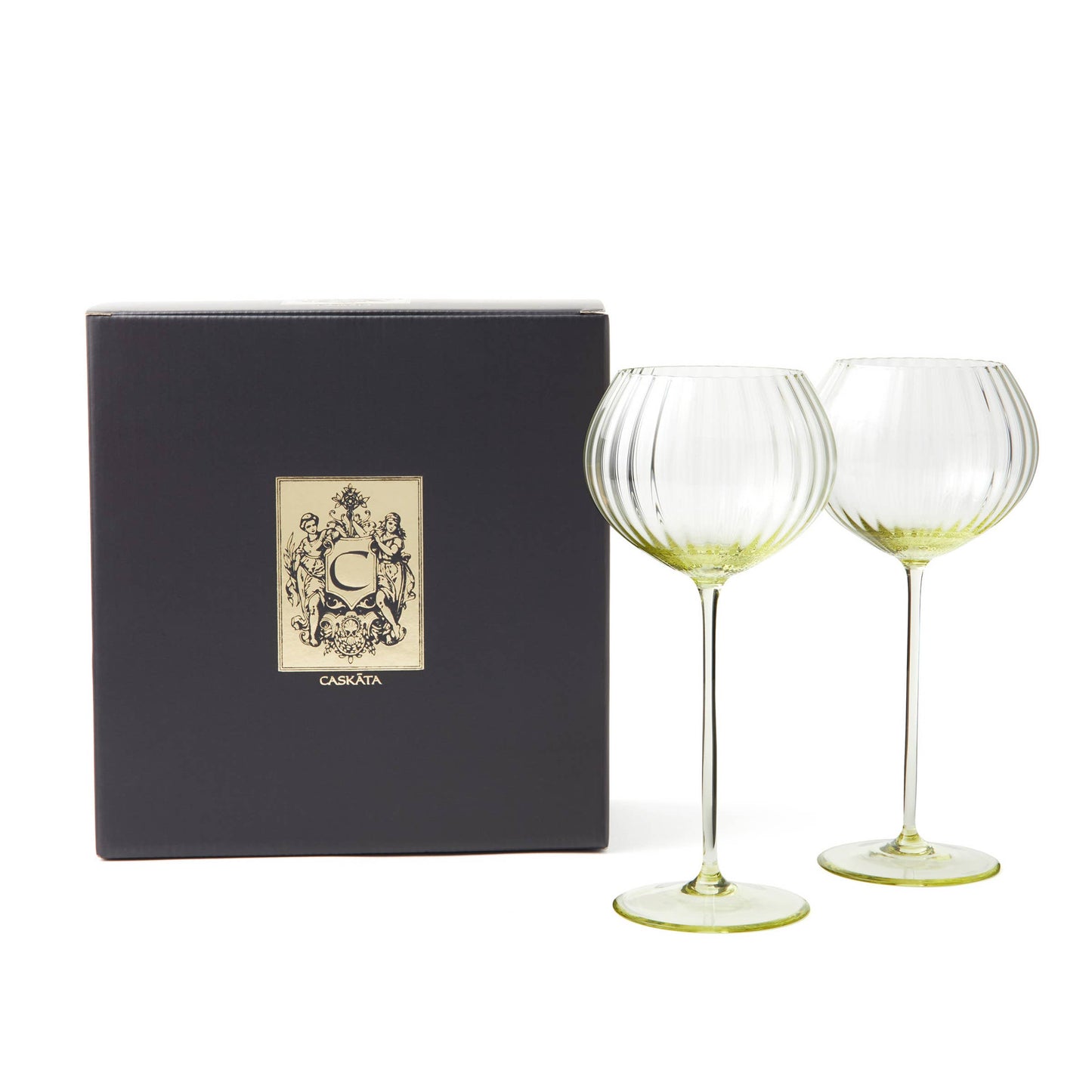 CASKATA CITRINE WINE GLASS (Set/2) -    Product image highlighting color, material, and overall design
