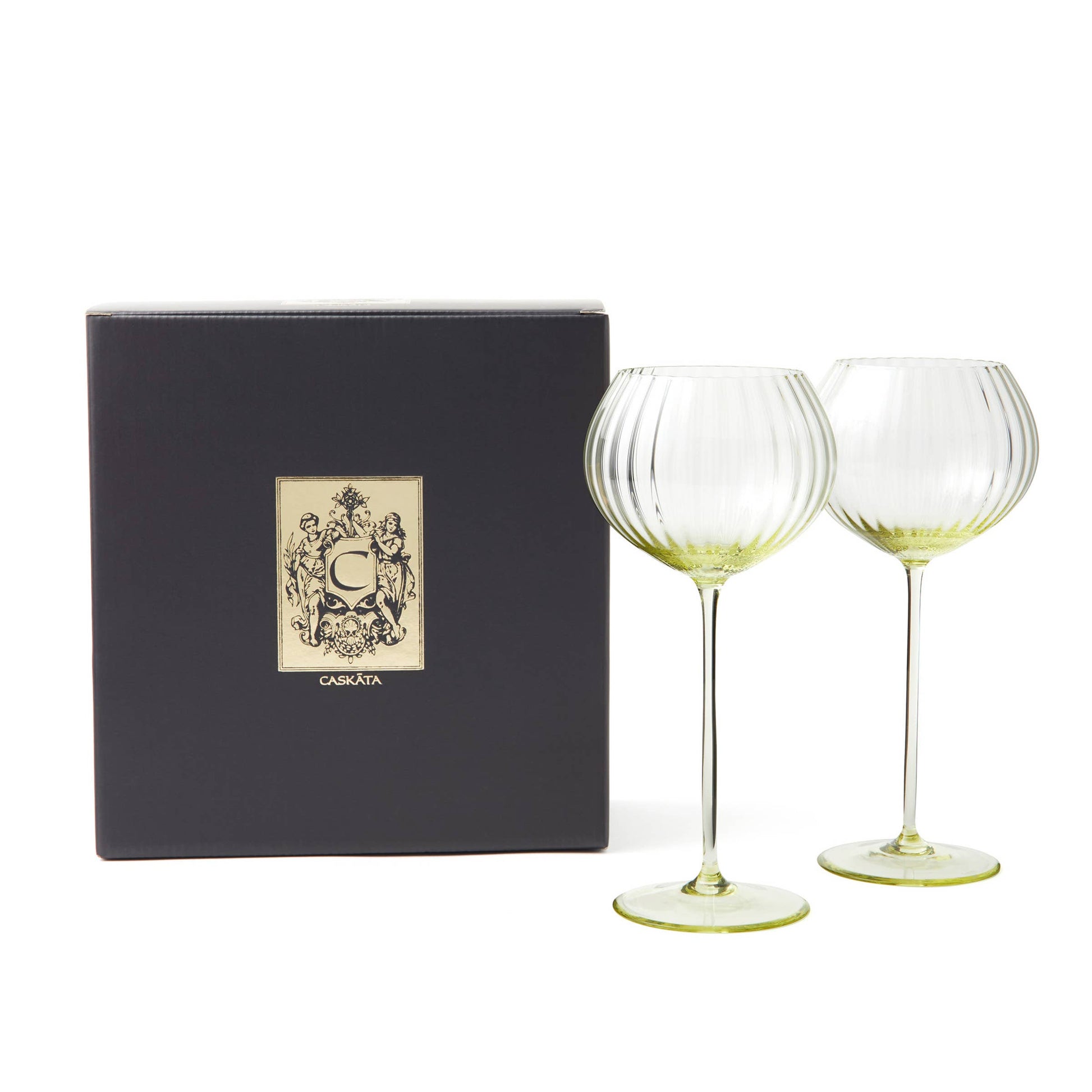 CASKATA CITRINE WINE GLASS (Set/2) -    Product image highlighting color, material, and overall design