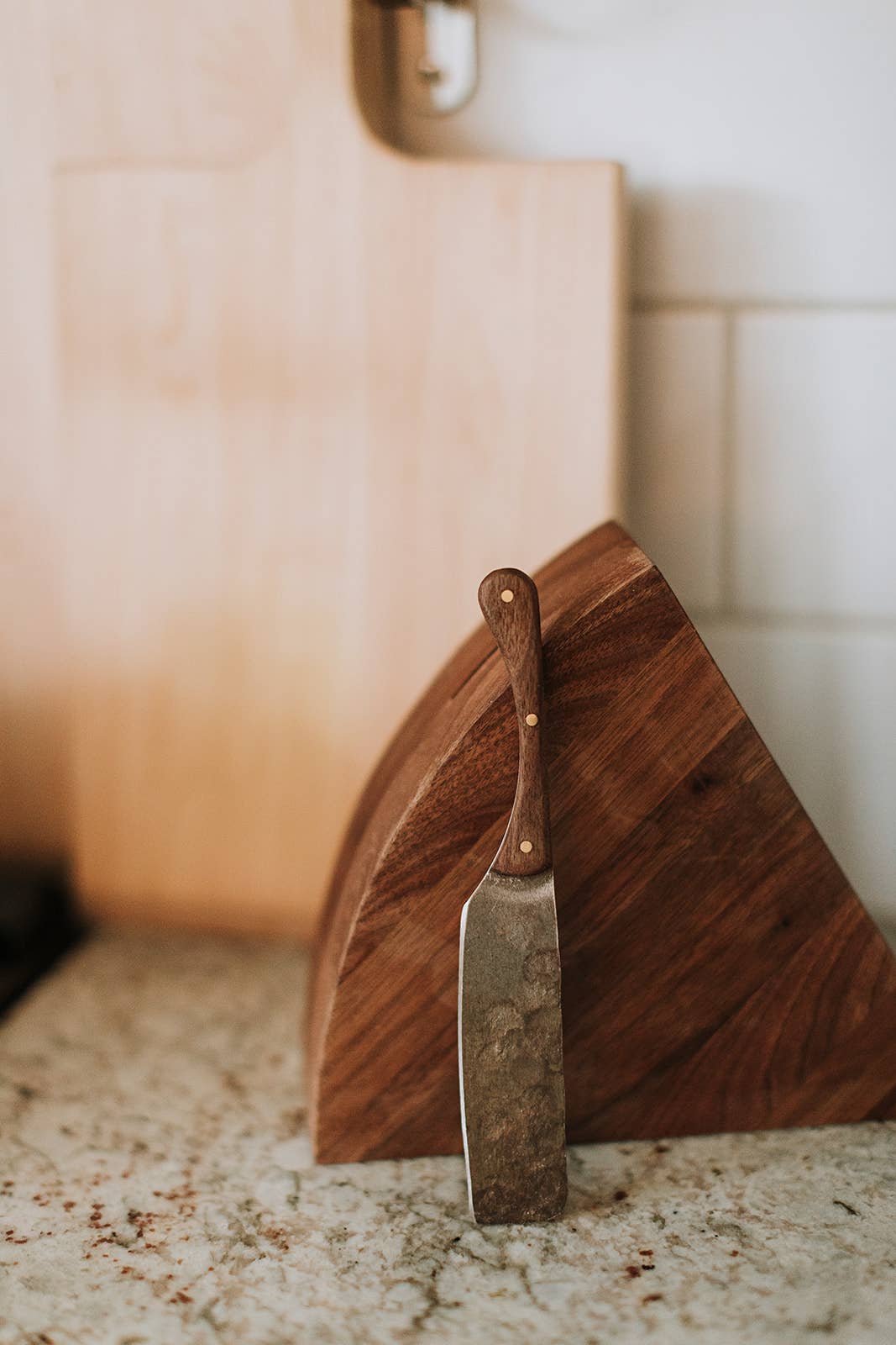 CHEESE BLOCK AND KNIFE
