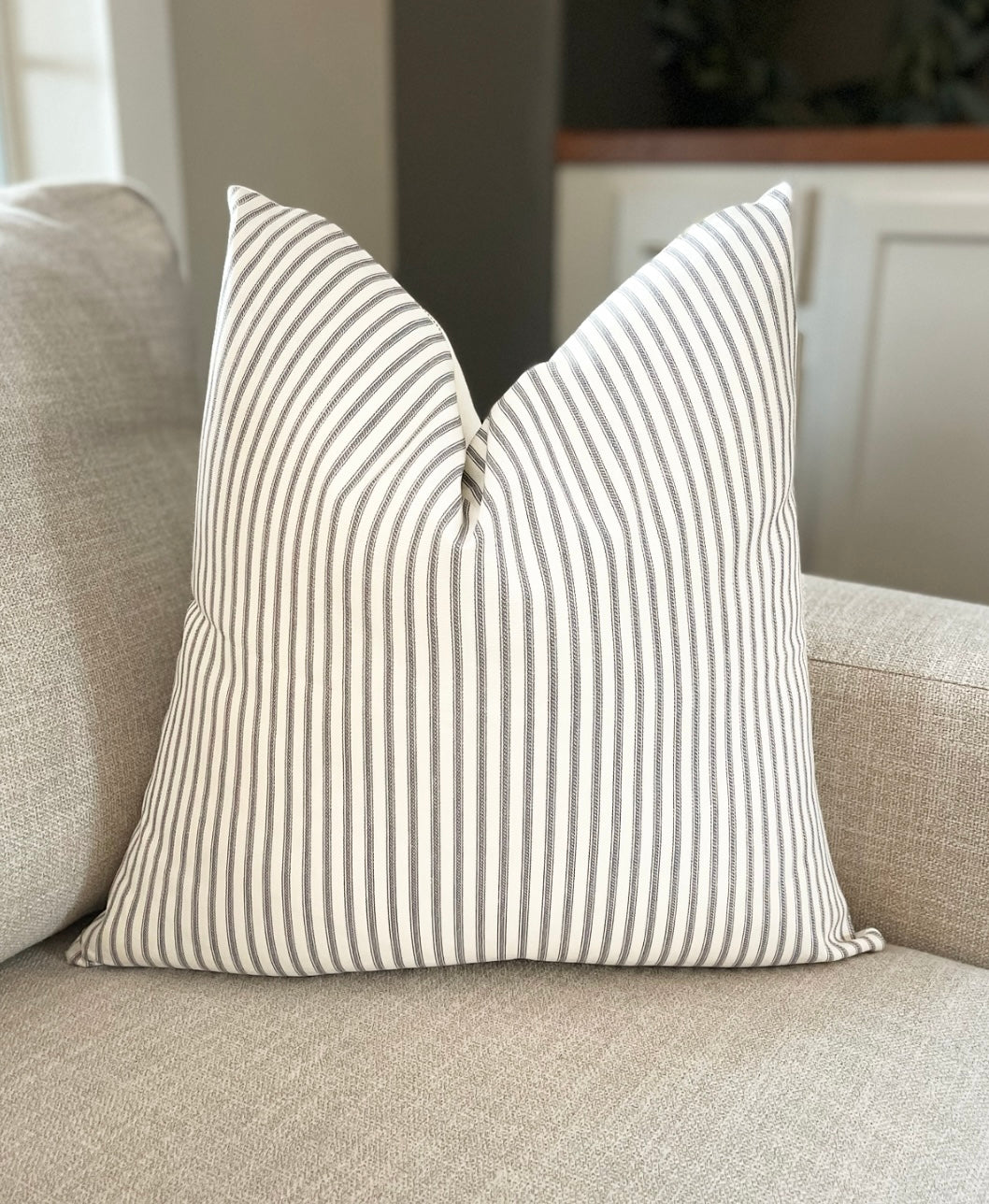 TICKING STRIPE PILLOW