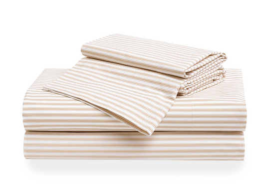 TICKING STRIPE PERCALE SHEET SET