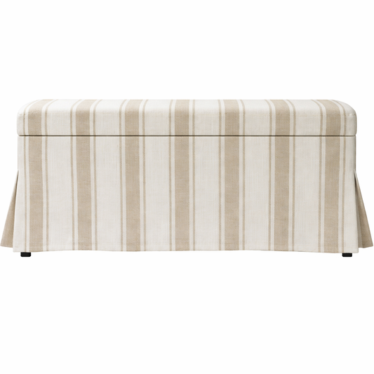 Striped Storage Bench