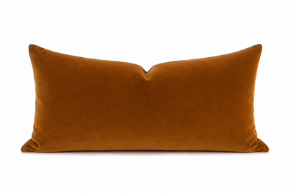 Rust pillow on a white background