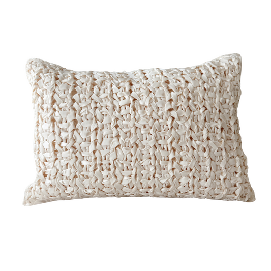 RIBBON KNIT PILLOW