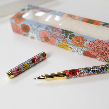 GARDEN FLORA | ROLLERBALL PEN -    Product image highlighting color, material, and overall design