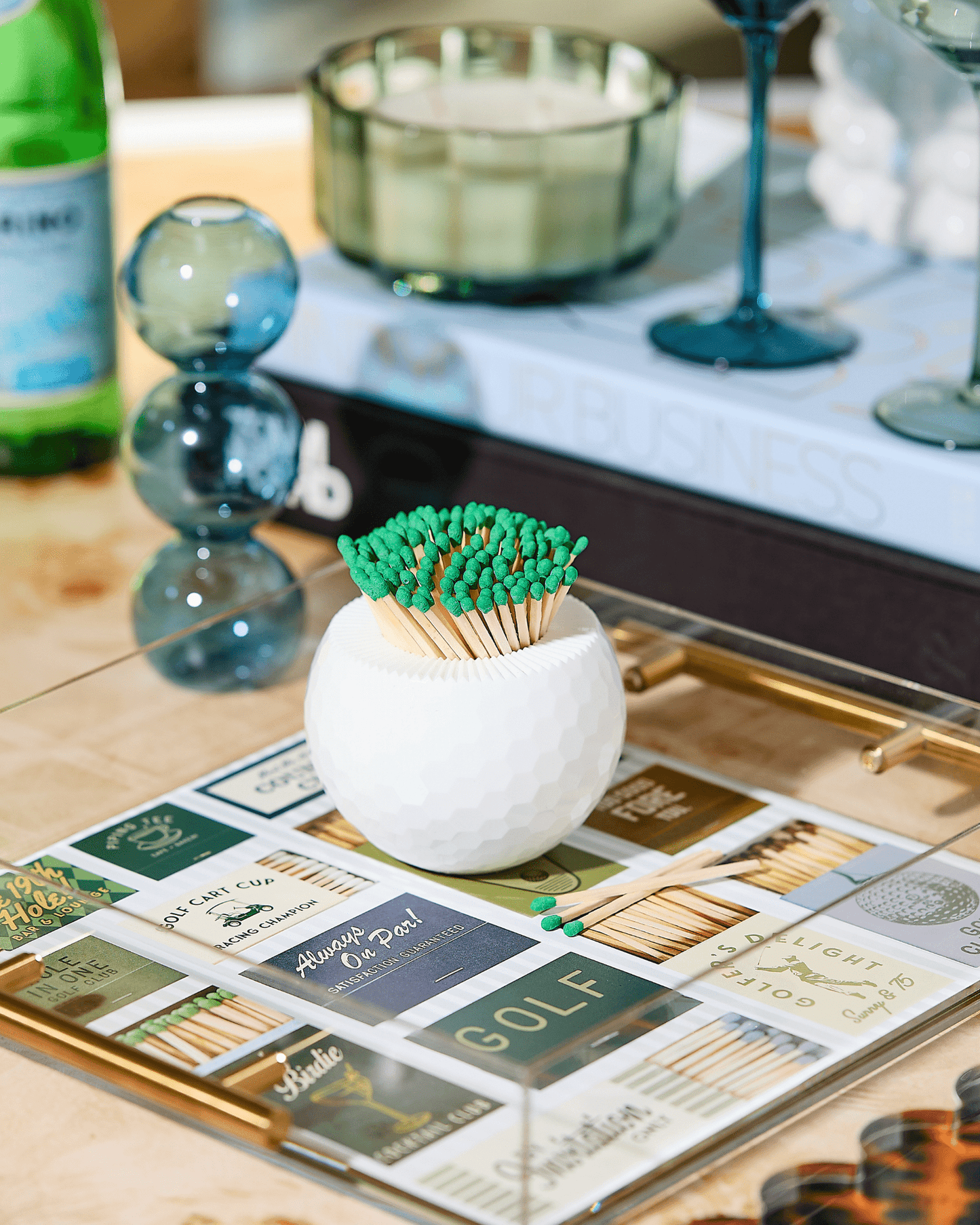 GOLF MATCH STRIKER | Green - Product image highlighting color, material, and overall design. Bower Home