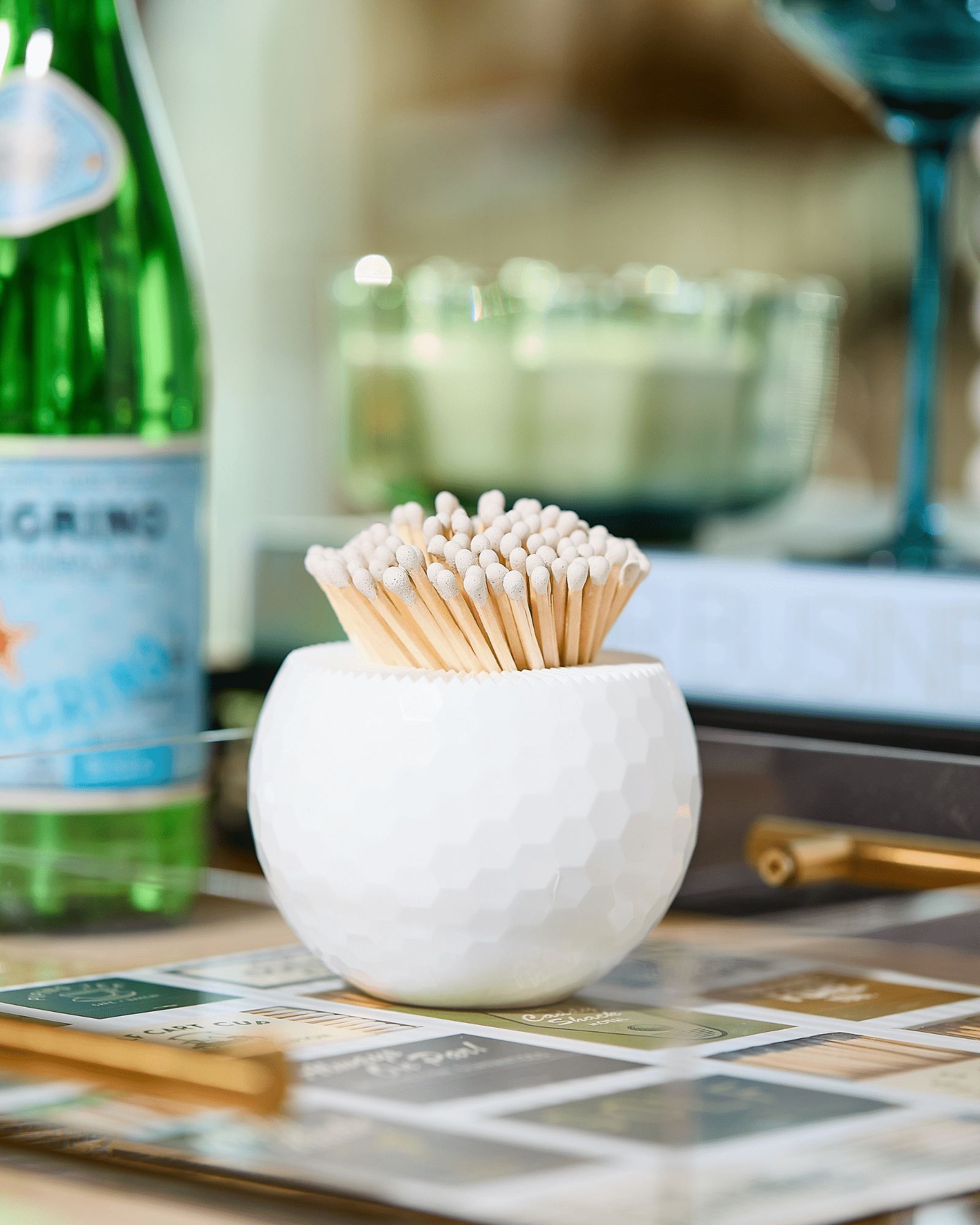 GOLF MATCH STRIKER | White  Product image highlighting color, material, and overall design. Bower Home