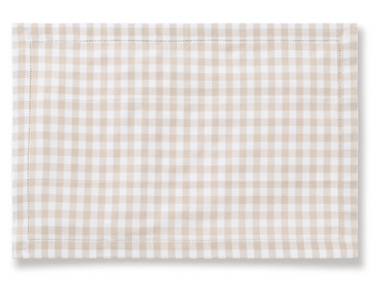 GINGHAM CAMEL PLACEMAT ( Set of 4 ) - Shannan Bower Home