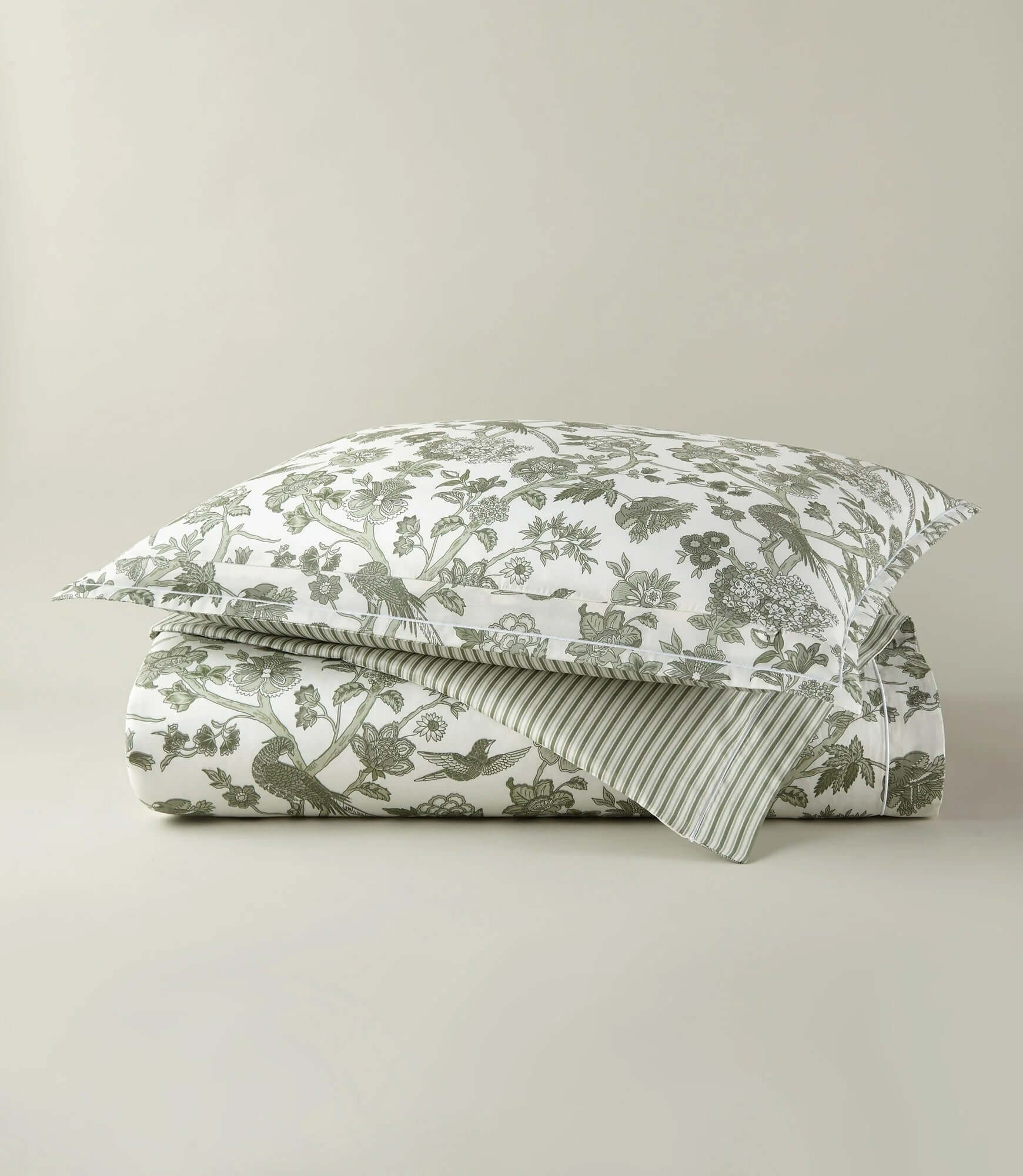 Reversible Duvet Set The Highgrove – botanical toile side