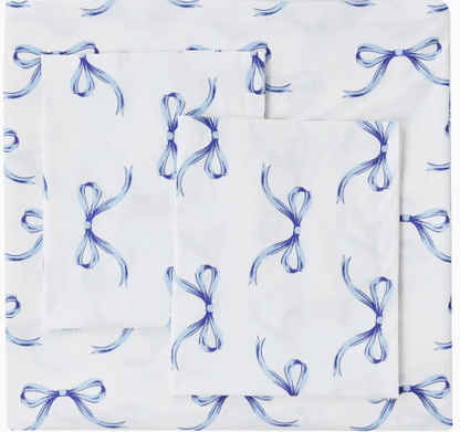 Kinsley Blue Bows Bedding Bundle