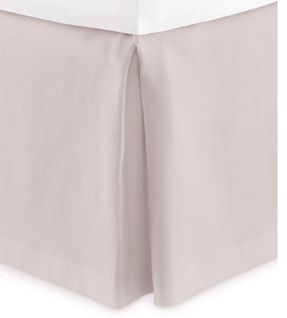 MANDALAY TAILORED LINEN BEDSKIRT product image highlighting color, material, and overall design