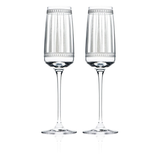 MARRAKECH CHAMPAGNE GLASS (Set/2)   Product image highlighting color, material, and overall design