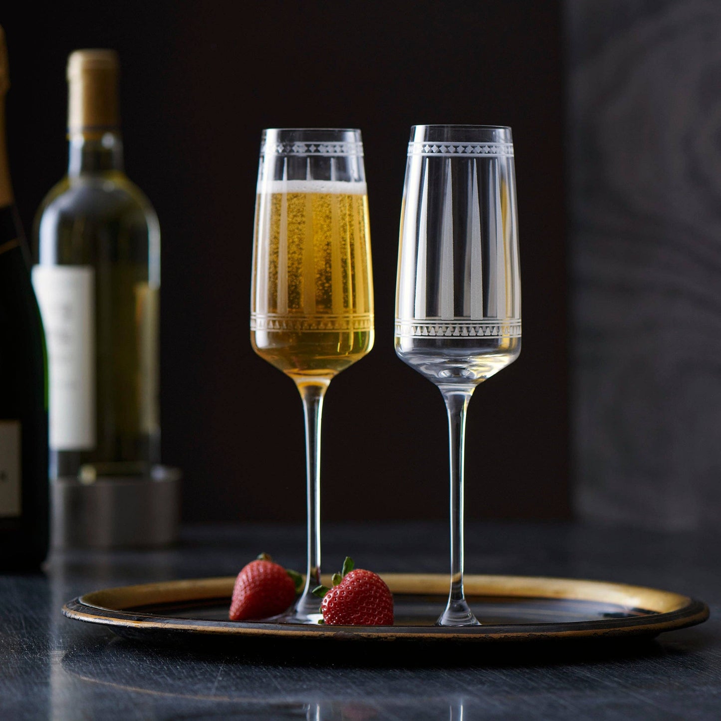 MARRAKECH CHAMPAGNE GLASS (Set/2)   Product image highlighting color, material, and overall design