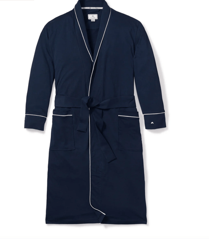 MEN'S LUXE PIMA ROBE - Navy - Product Image Shannan Bower Home
