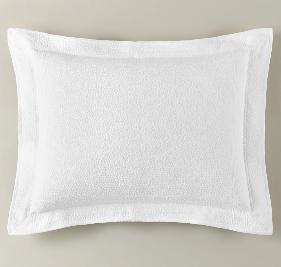 MONTAUK MATELASSE SHAM product image highlighting color, material, and overall design