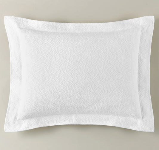 MONTAUK MATELASSE SHAM product image highlighting color, material, and overall design