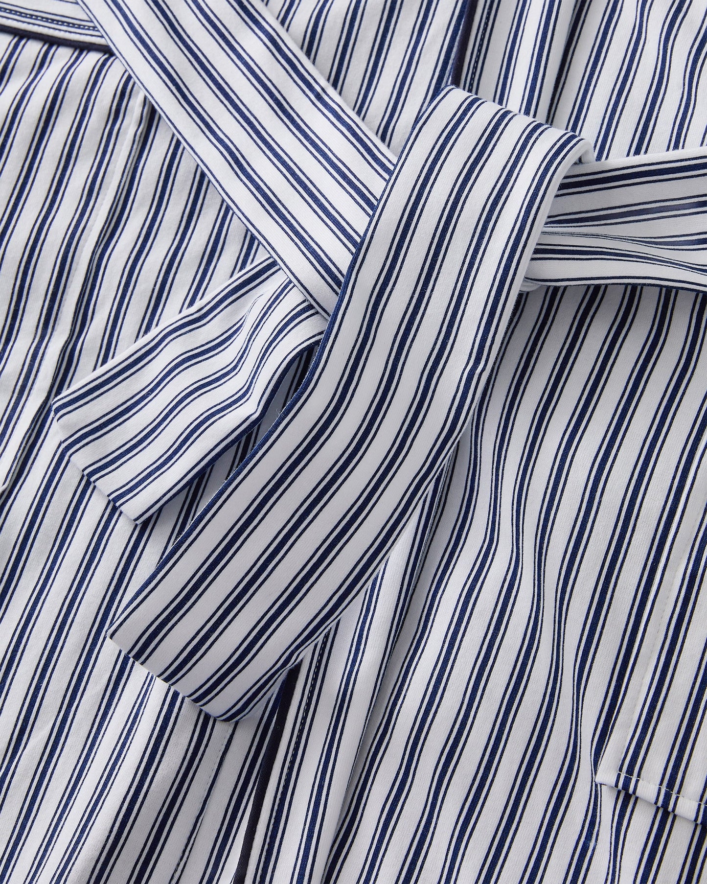 Close up texture shot of men's cotton robe