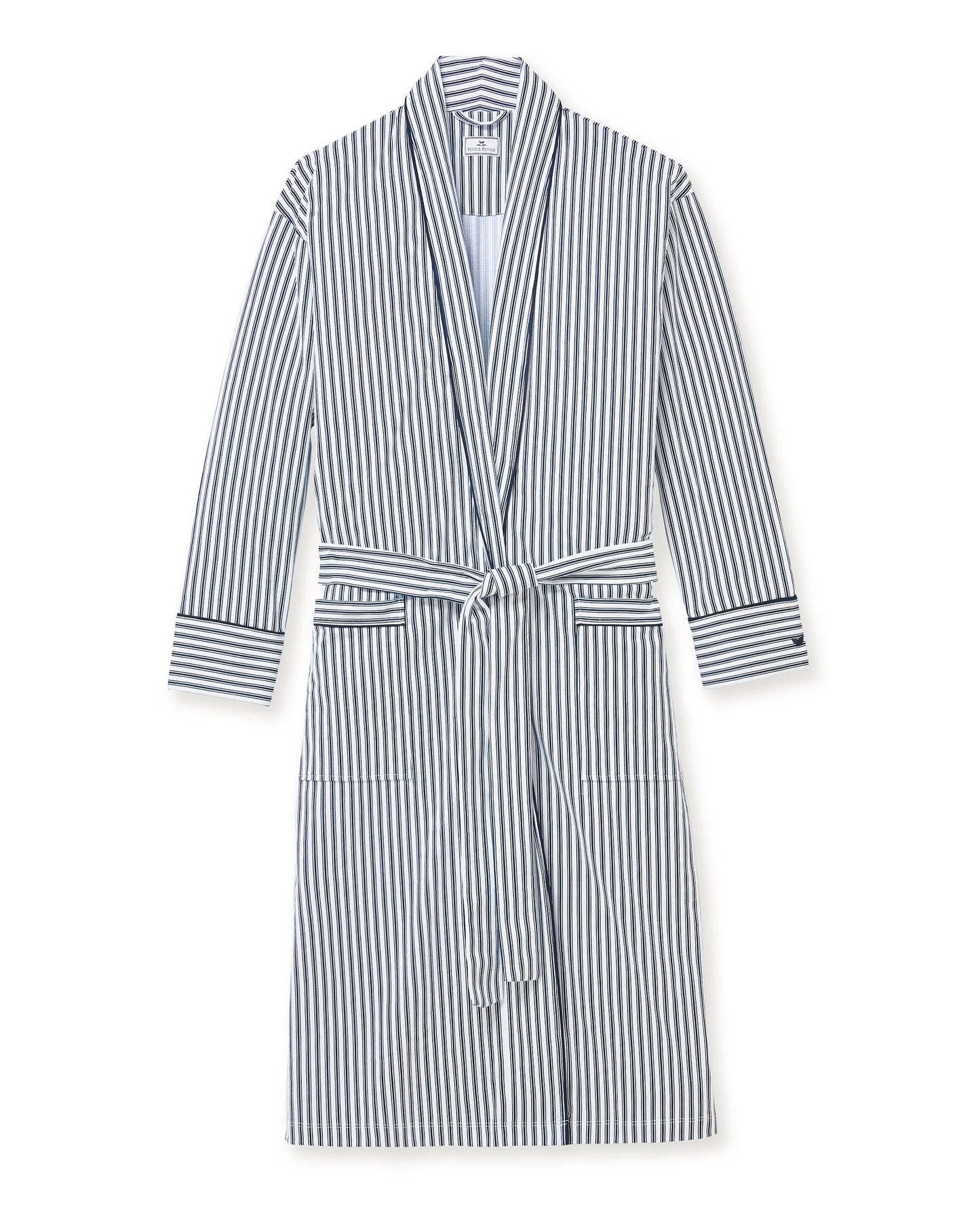 Men's cotton robe on a white background
