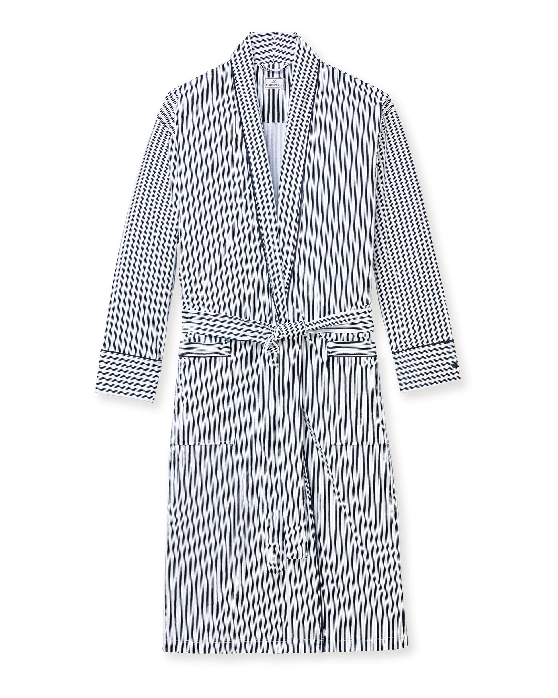 Men's cotton robe on a white background