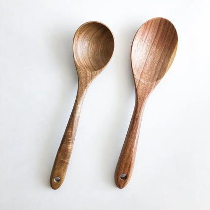 NATURAL ACACIA WOOD KITCHEN UTENSIL SET - product image Shannan Bower Home
