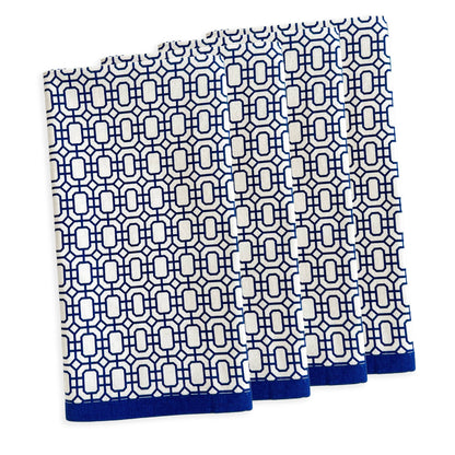 NEWPORT DINNER NAPKIN BLUE ( Set of 4 ) - Product image highlighting color, material, and overall design