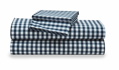 GINGHAM PERCALE SHEET SET