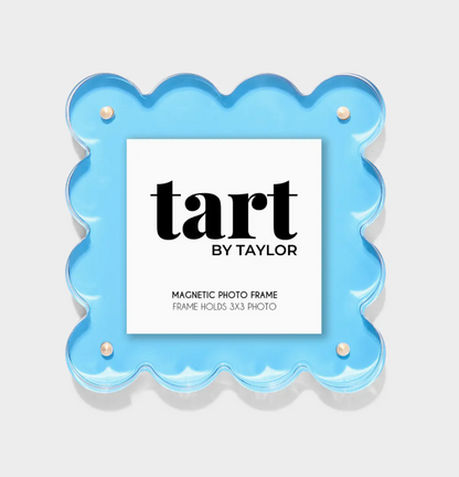 NEON BLUE MINI ACRYLIC PICTURE FRAME
