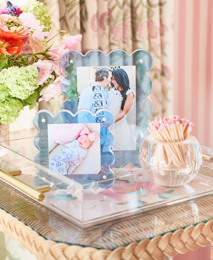 NEON BLUE MINI ACRYLIC PICTURE FRAME