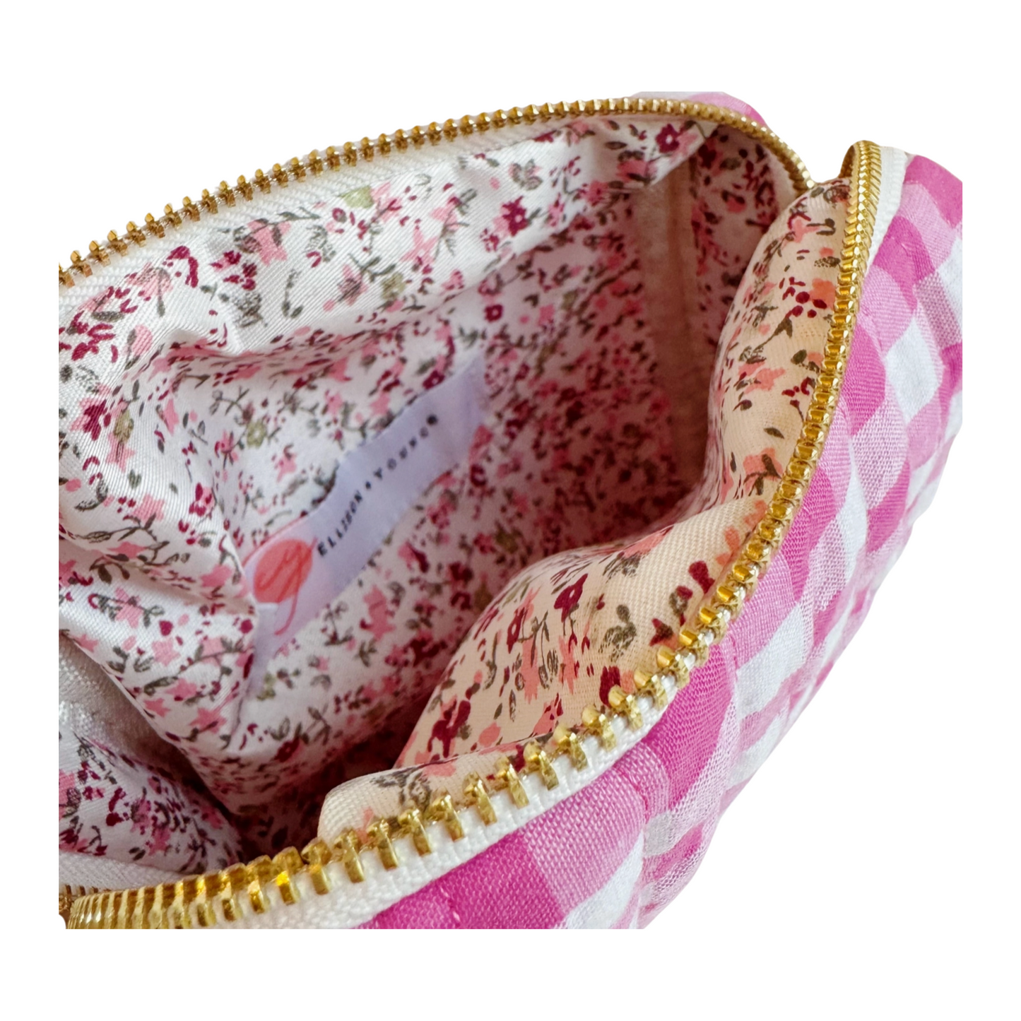 GINGHAM TOILETRY BAG