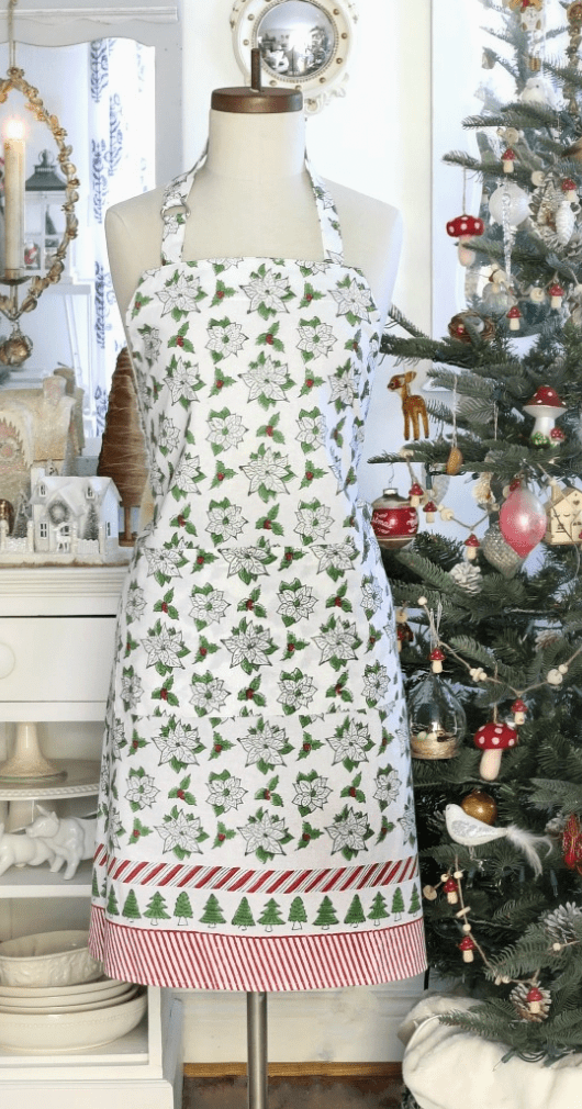 POINSETTIA APRON - Shannan Bower Home