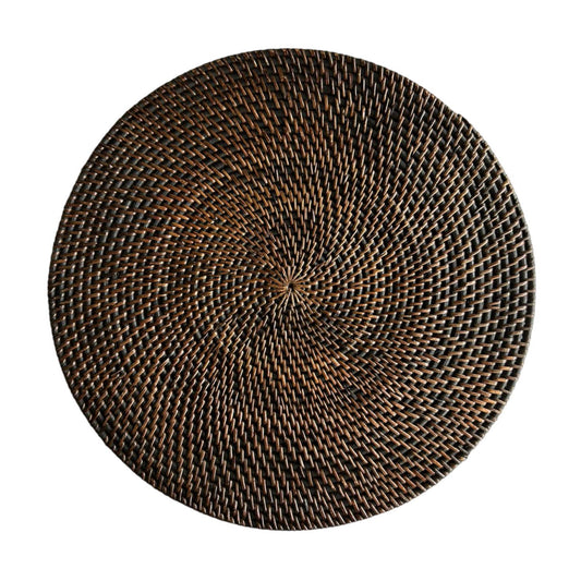 ROUND RATTAN PLACEMAT product image highlighting color, material, and overall design
